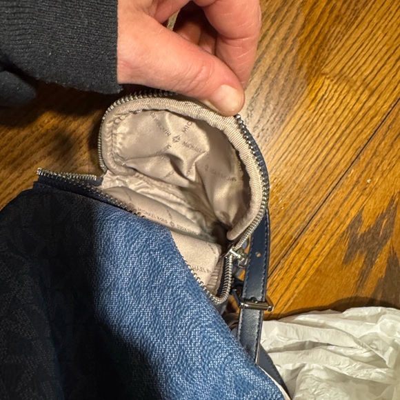 Blue Leather Backpack - Picture 3 of 6